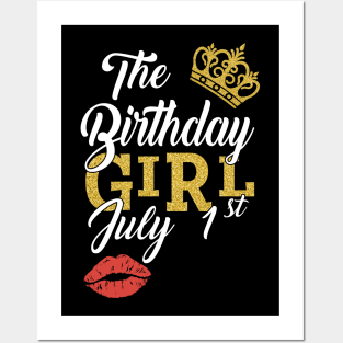 Queen The Birthday Girl July 1st Shirt Posters and Art